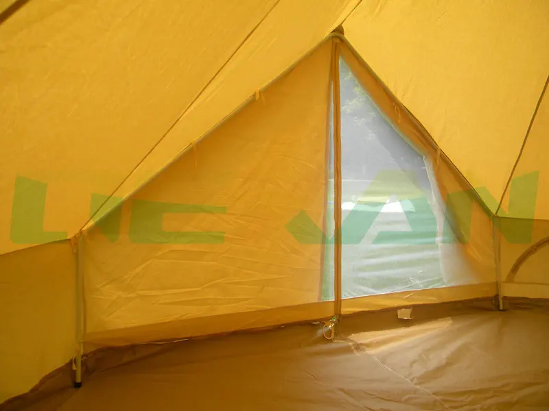 Бесплатная доставка! Водонепроницаемый 4 м колокол палатка хлопковая юрта холст