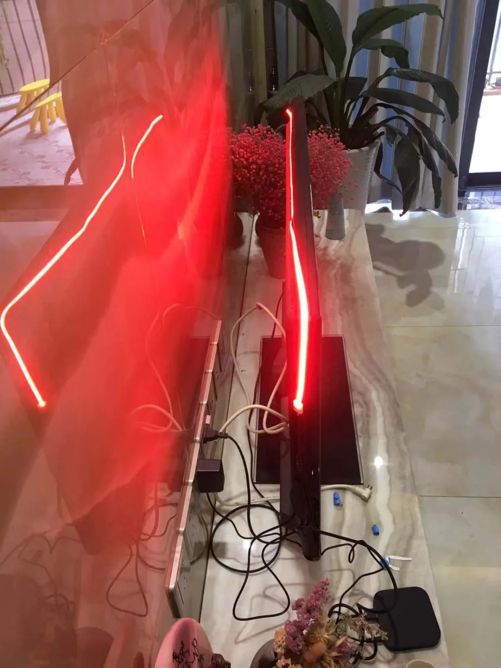 ZZEL ZYEL DC5V 0,5 м 6 Вт 1 м 12 Вт USB COB светодиодный светильник с гибкой полоской для ТВ фона 300 светодиодный S/M с проводами 1 м USB кабель питания