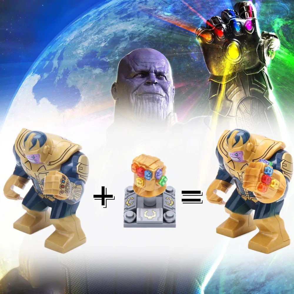 Thanos энергетический камень перчатки блоки Набор Мстители 3 Бесконечная война