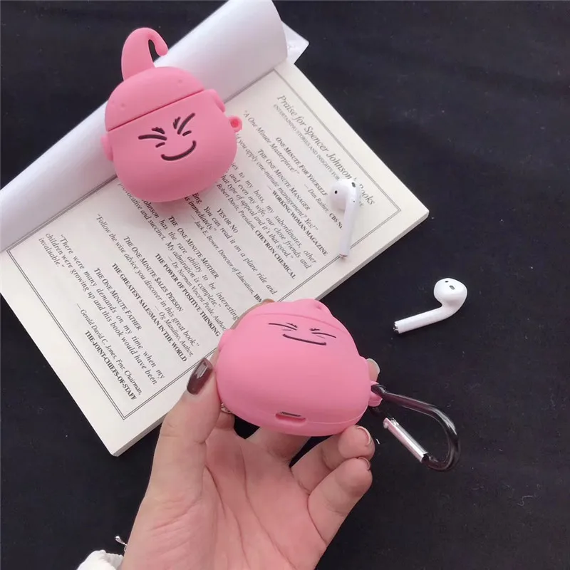 Case for Airpods 2 Accessories Bluetooth Earphone case for airpods Protective Cover Cute Silicone Dragon Ball with keychain