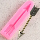 Стрела силиконовая форма Сахар Ремесло Инструменты для украшения тортов из мастики перо кекс выпечки конфеты глины формы для шоколадной мастики