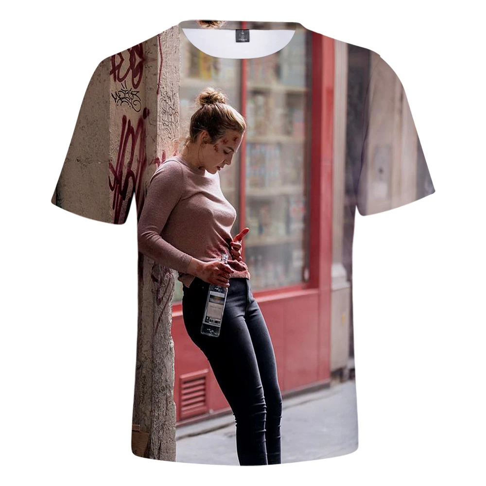 Killing Eve ТВ 3D повседневные футболки женская и мужская летняя одежда K pop Harajuku горячая Распродажа футболка с коротким рукавом плюс размер 4XL Футболка