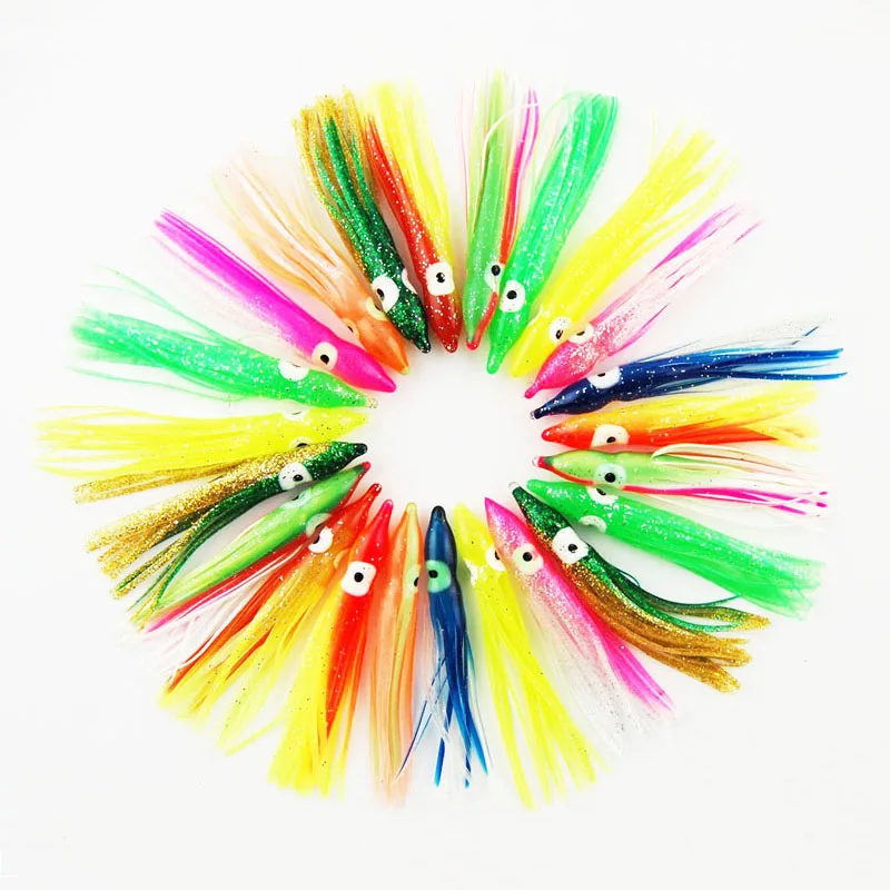 100 шт 12 см Смешанные цвета мягкие силиконовые рыболовные приманки Пластиковые