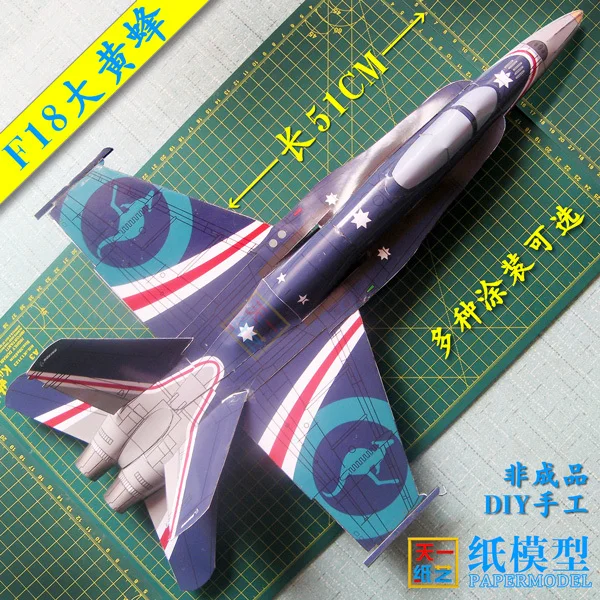 F18 Hornet fighter 3D оригами Бумажная модель развивающие игрушки военный самолет|origami paper