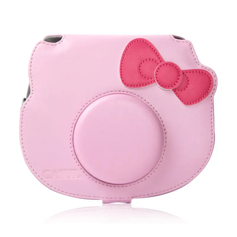 Чехол для камеры с бантом для Fujifilm Instax Mini hello kitty камера с плечевым ремнем