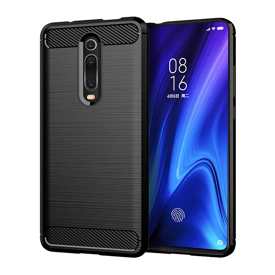 Чехол для Xiaomi Redmi Go противоударный чехол из углеродного волокна Note 8 8T Global K20 Mi 9T 7A 10