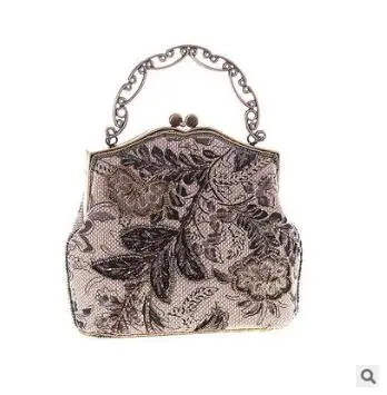 Сумка кошелек с бусинами для вечеринок банкетов свадебных вечеринок|evening purse|evening