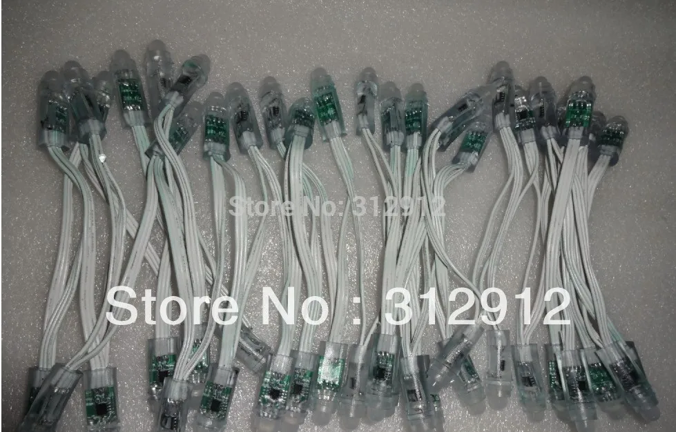 Акция! DC5V WS2811 контролируемый 12 мм диаметр светодиодный пиксель узел 50 шт. в нитке