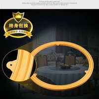16in40cm yellow color strong rubber anti slip glass universal rotary base dining table turntable bearing tv swivel stand