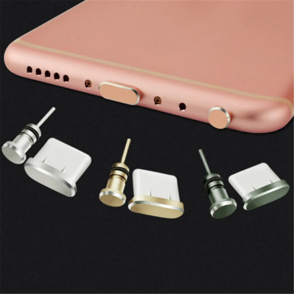 1 комплект пылезащитный чехол для iPhone X 8 7 6S Plus Android Type C разъем зарядки наушников USB