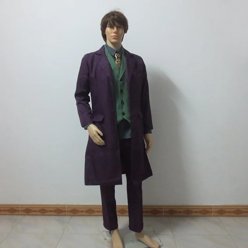 Темный рыцарь джокер костюм Джокера наряды Классический Хэллоуин косплей героя