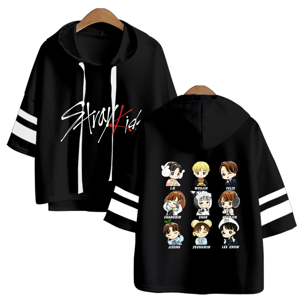 Женская толстовка в стиле хип хоп stray kids корейское летнее худи одежда Харадзюку