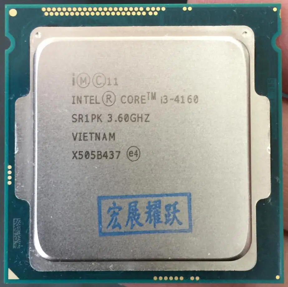Процессор Intel Core I3 4160 I3-4160 CPU LGA1150 22 нанометра двухъядерный процессор работающий правильно настольный процессор