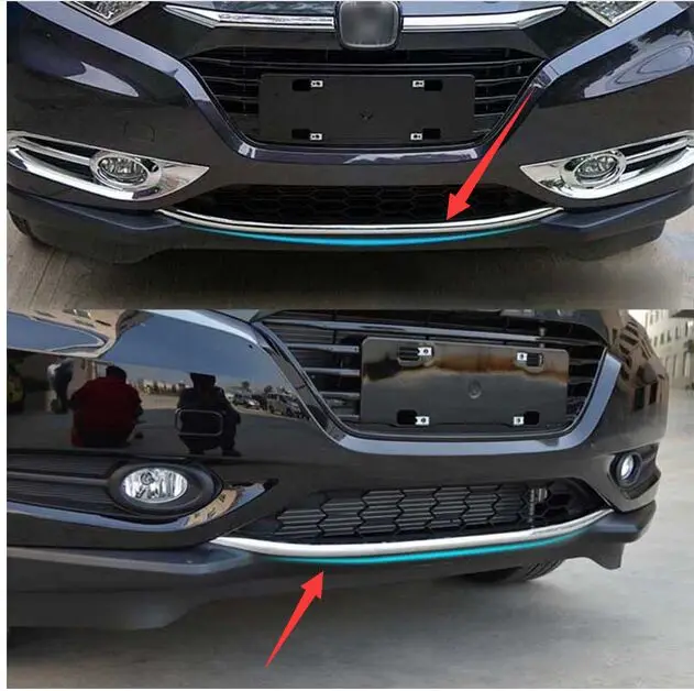 Крышка переднего бампера для HONDA HRV VEZEL HR V 2014 2015 2016|lower bumper cover|grill trimbumper garnish |