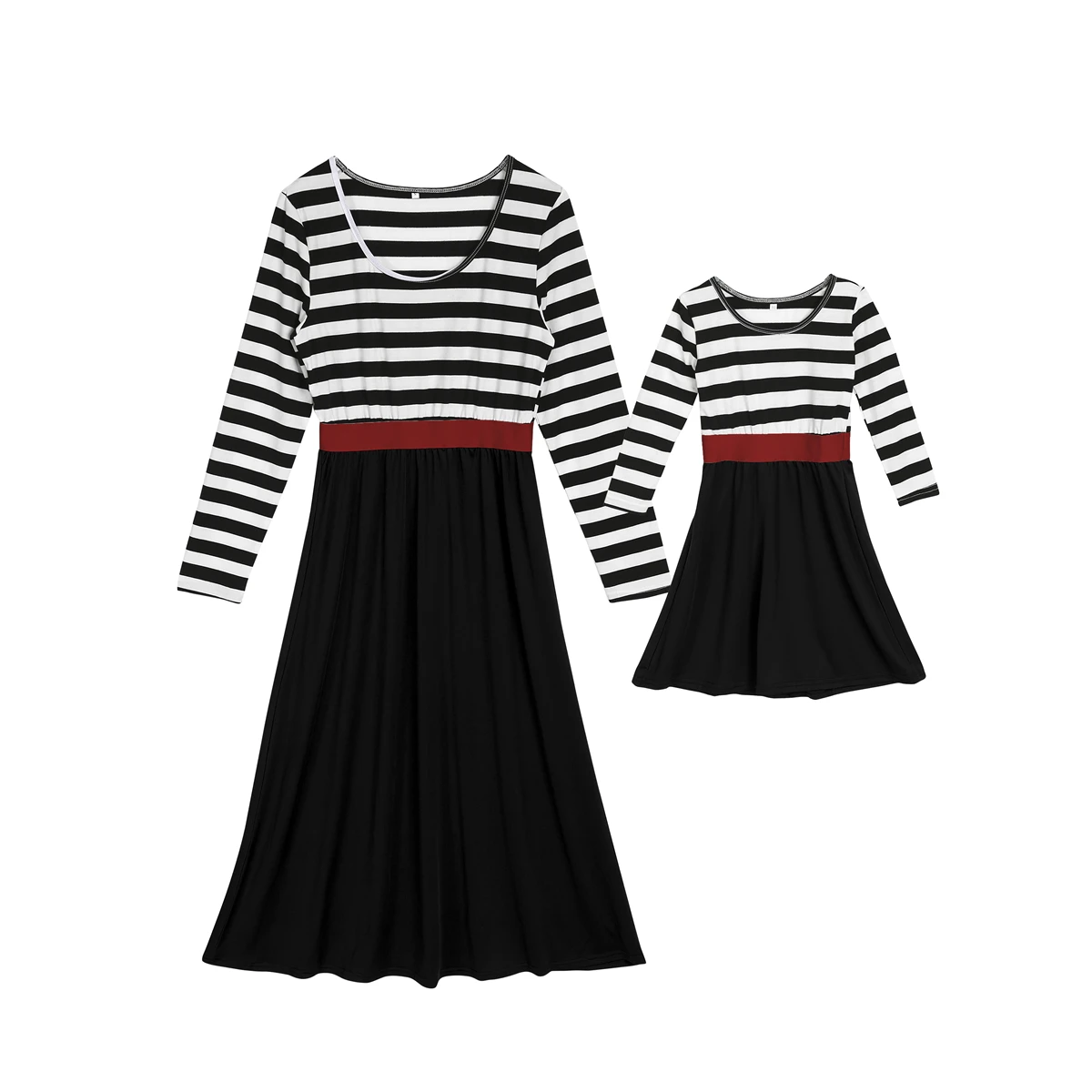 Платье в полоску для мамы и дочки платье | Мать ребенок
