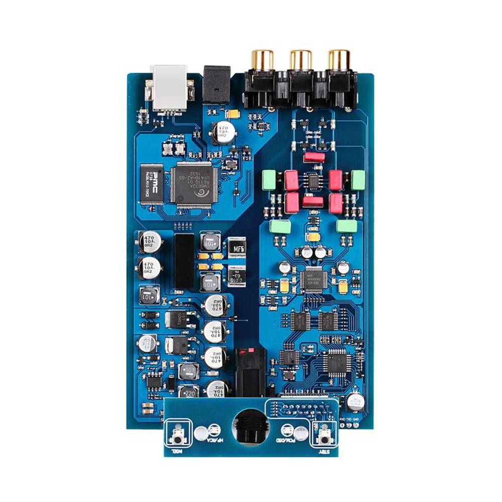 SMSL T1 Hi-Fi усилитель для наушников CM6632A AK4490EQ оптика коаксиальный USB декодер DAC DSD512 384 кГц с Hi-Fi аудио трубкой RCA выход