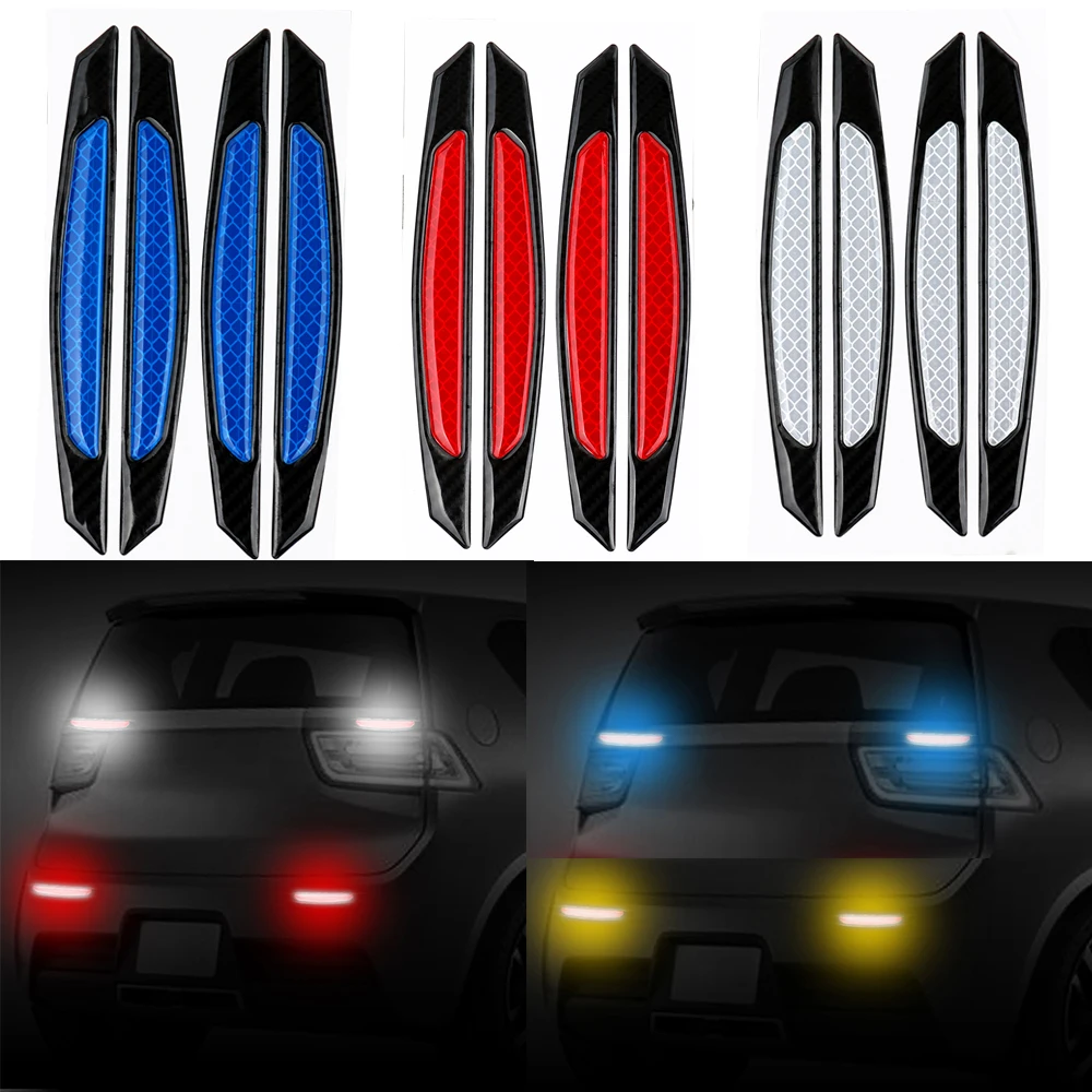 4 шт./упак. Автомобильная Светоотражающая полоса анти столкновения