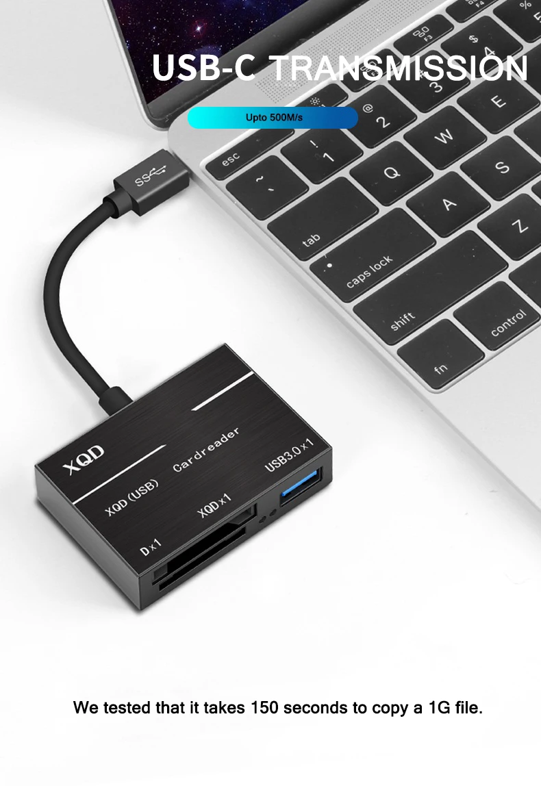 USB-C XQD SD кард-ридер до 500 МБ/с. высокое Скорость Тип-C USB3.0 концентратор Камера комплект адаптер для sony м/G серии Nikon D4/D5/D500