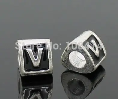 Бусина Шарм Алфавит с большим отверстием для браслета|beads charms|big holefor diy |