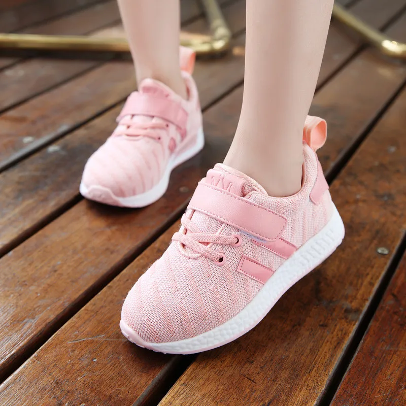 Обувь для девочек спортивная летняя Новинка 2019 г. Детская сетчатая дышащая