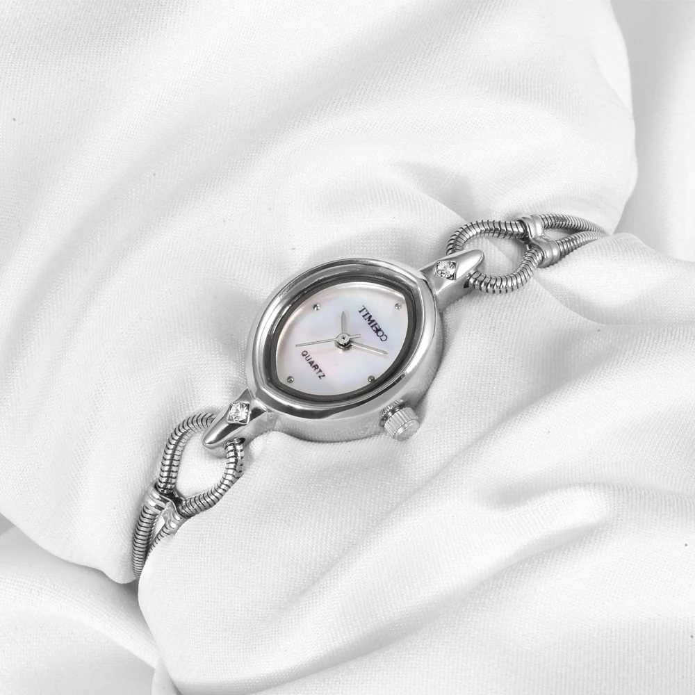 2016 новый TIME100 женские часы серебрёный браслет сплава циферблат перламутра