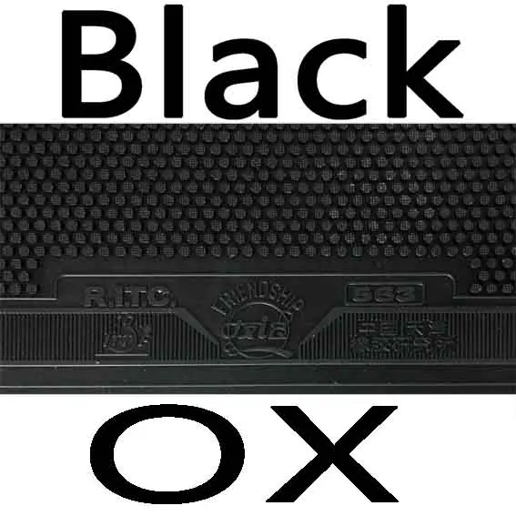 RITC 729 Дружба 563 Средний Pips-Out Настольный теннис PingPong Резина без губки Topsheet OX - Цвет: Black