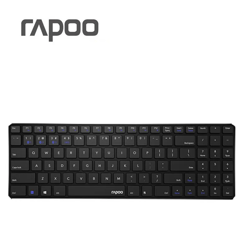 Новинка Rapoo E9300 Bluetooth/2,4G мульти-медиа 5,6 мм ультра-тонкая беспроводная клавиатура для ноутбуков и настольных компьютеров ПК с 3 устройствами подключения