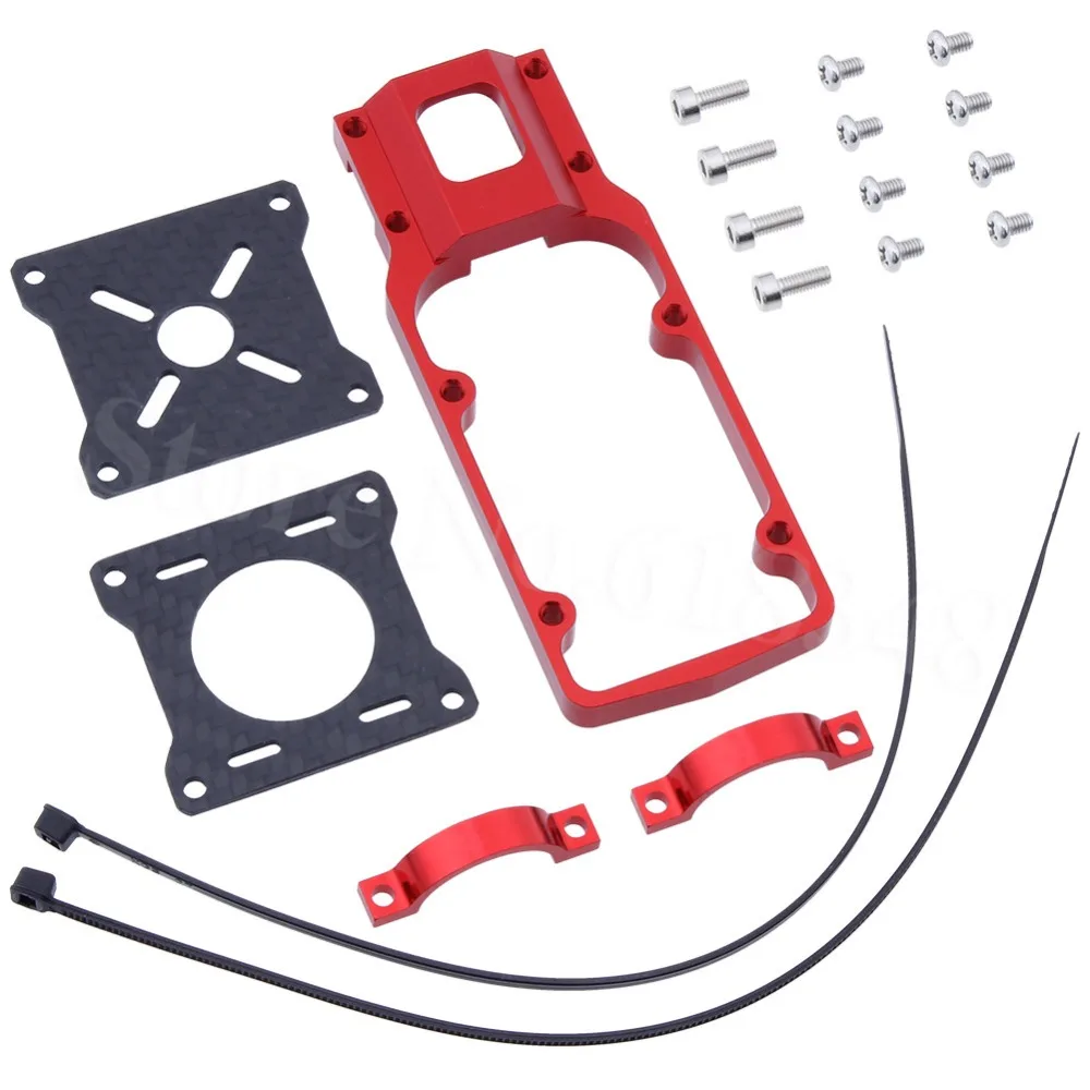 CNC углеродное волокно и алюминий 20 мм держатель монтажной пластины двигателя для