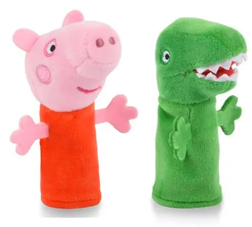 Горячая Распродажа 2 шт. натуральная со Свинкой Пеппой Палец Кукольный Peppa Джордж