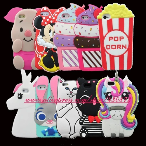 Для iphone 4 4S,, 3D силиконовый кекс, единорог, кот, Минни, мягкий чехол для телефона, чехол для iphone 4S 4