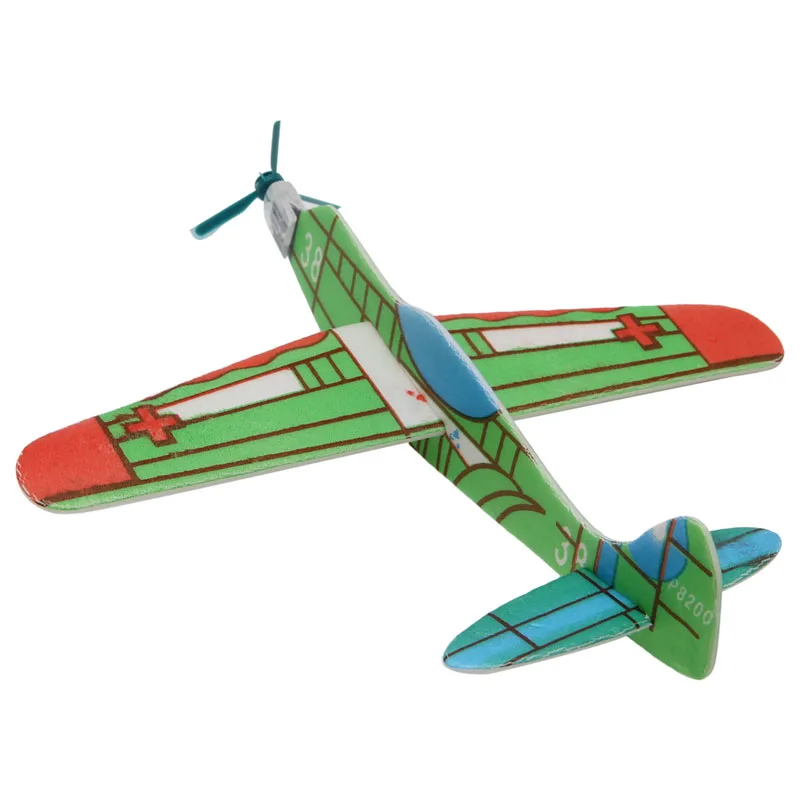 4 шт. Дети DIY мини пена ручной Flying самолеты планер образовательной модели игрушки