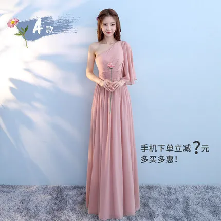 Vestido Longo, розовые платья подружек невесты, новинка, элегантное серое длинное свадебное платье трапециевидной формы с v-образным вырезом, Robe De demoiseur D'honneur - Цвет: CG00325PA