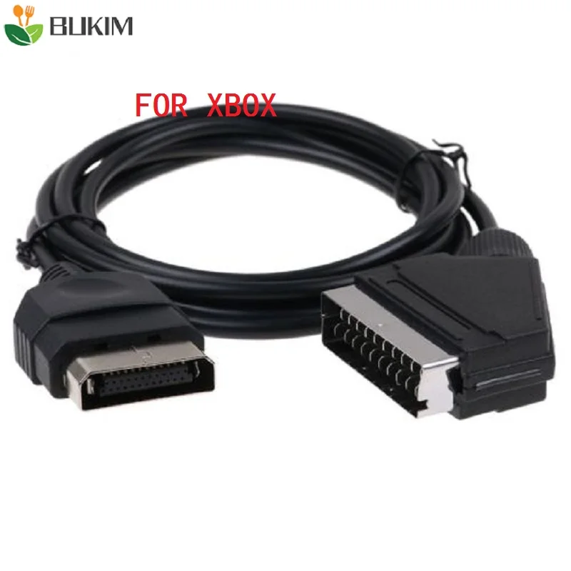 BUKIM 5 шт. черный 1 8 м/6 футов 24Pin RGB Scart av кабель свинцовый аудио видео разъем для