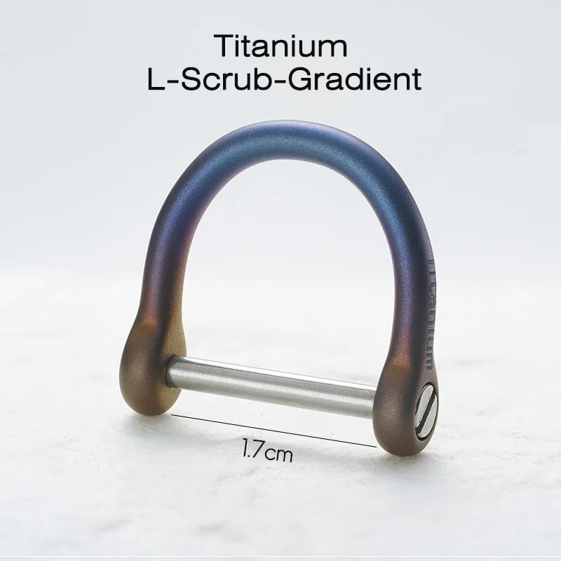 Titanium R Buckle Брелок из настоящего титанового сплава для мужчин EDC, легкий титановый брелок с подвеской, брелки для ключей, инструмент Quickdraw, креативный брелок - Цвет: Titanium R Buckle