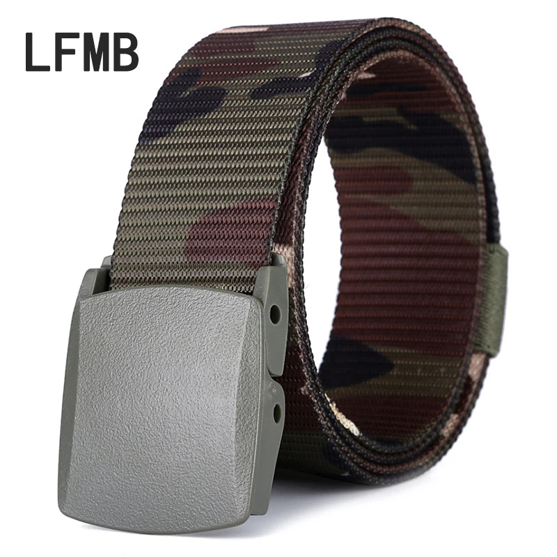 LFMB Мода Военный камуфляж пояса мужской металл Бесплатная Открытый