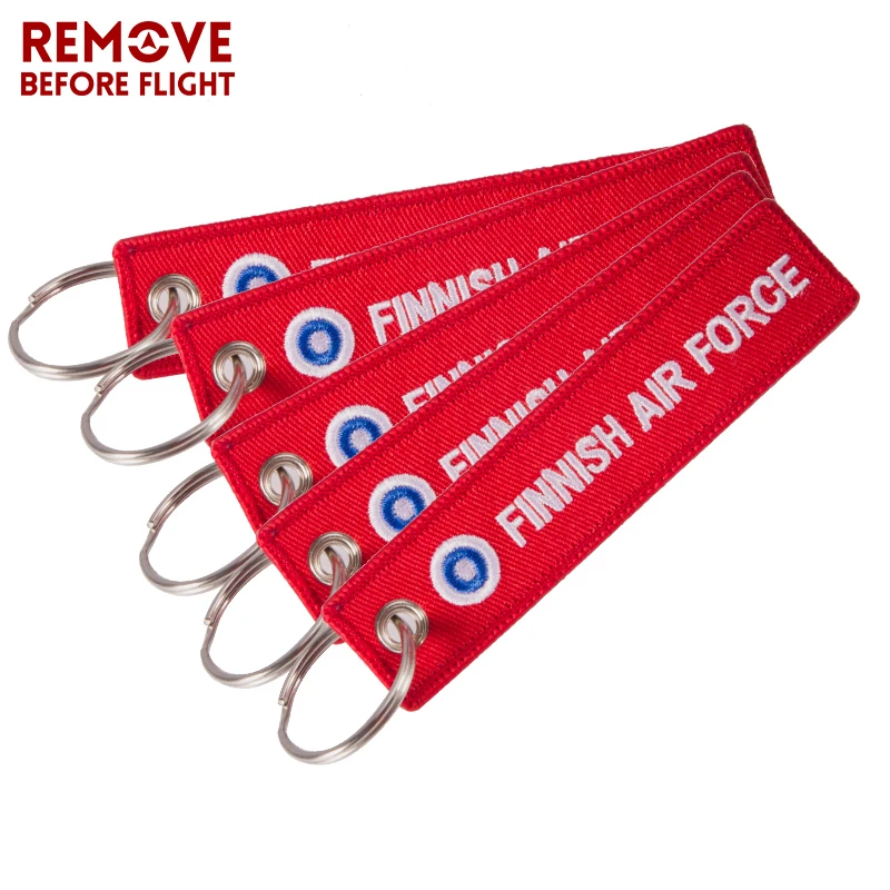 Remove Before Flight брелок вышивка финский AIR FORCE мотоцикл ключница новейшая ключевая