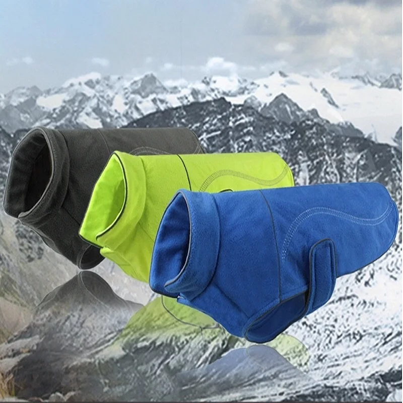 Теплая мягкая Одежда для питомцев флисовое зимнее пальто собак куртка маленьких