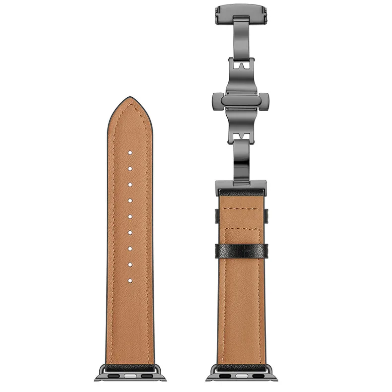 Кожаный ремешок для Apple watch band 5 4 44 мм 40 мм iwatch band 3 2 1 42 мм 38 мм браслет correa Сменный ремень для часов 5 4 3 2