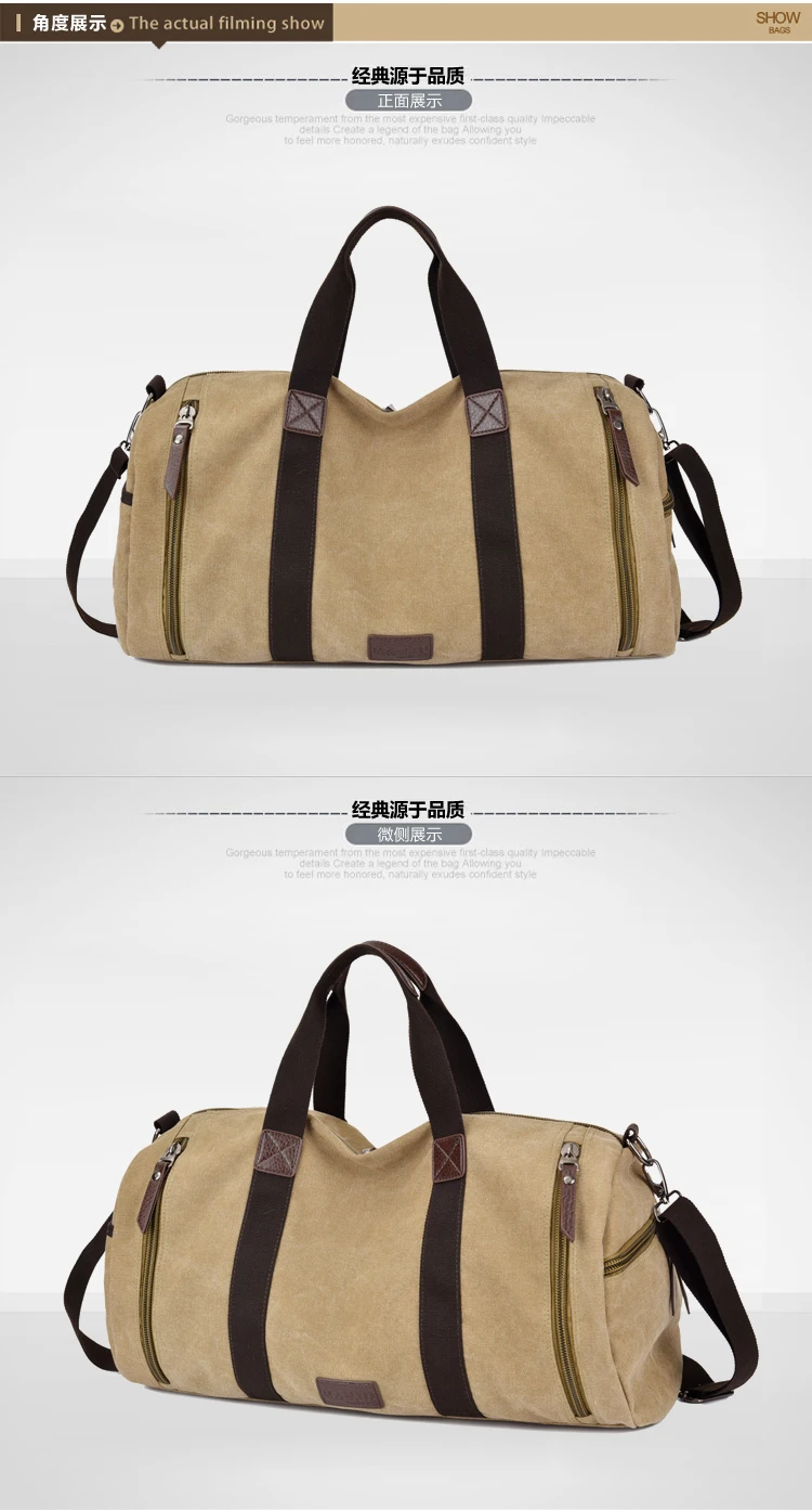 Новинка 2016 модная Холщовая Сумка для багажа в стиле милитари мужская дорожная