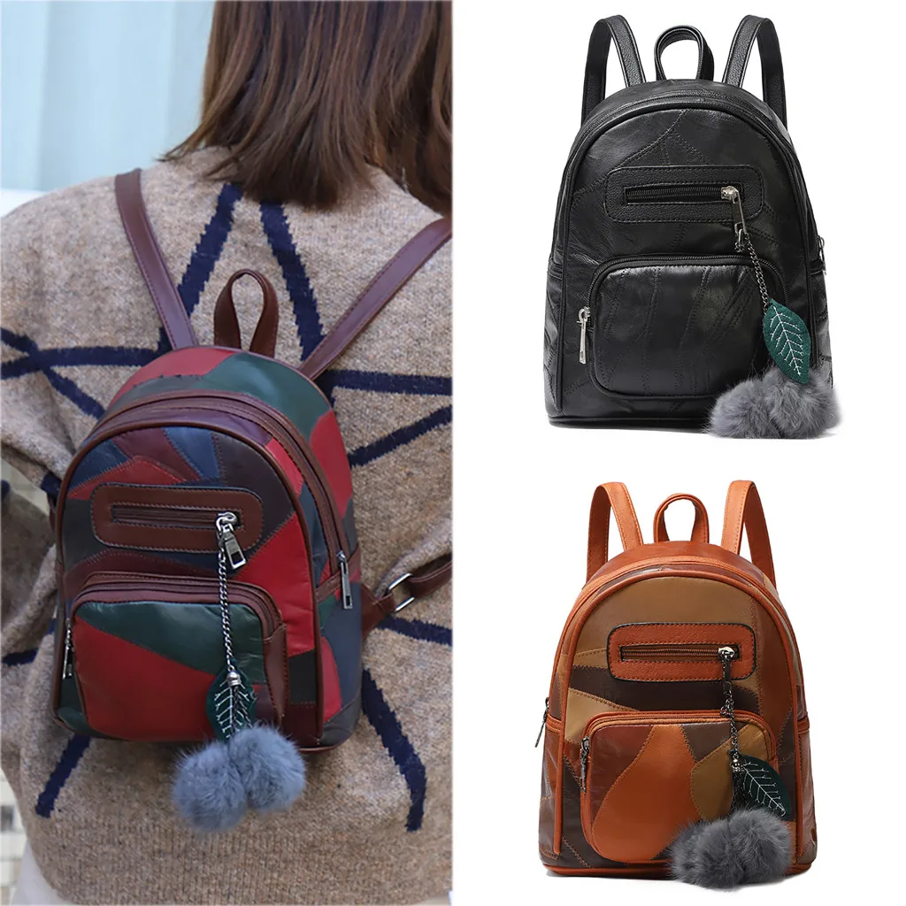 Maison Fabre Shoulder Bag Women Small Bag Fashion Leather Shoulder Bag Wild Student Back pack Leisure Travel Bag