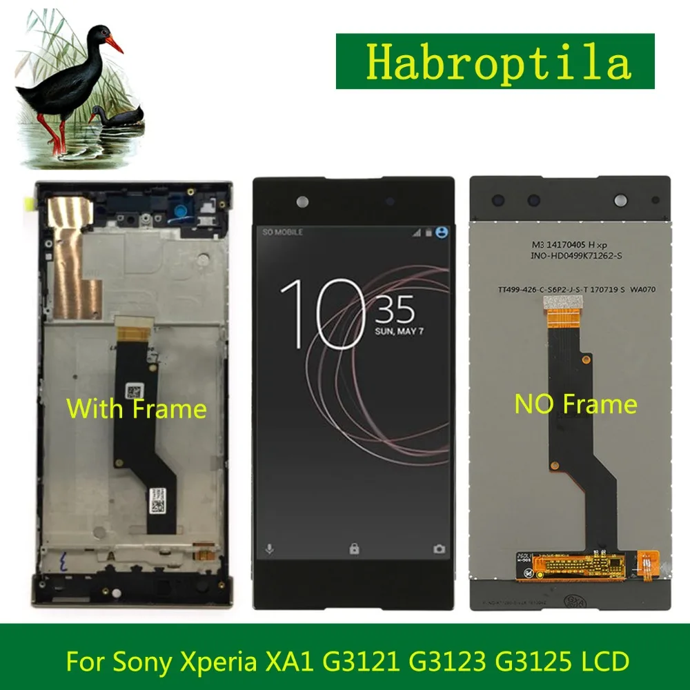 Высокое Качество 5 0 &quotдля sony Xperia XA1 G3121 G3123 G3125 ЖК-дисплей Дисплей с Сенсорный экран