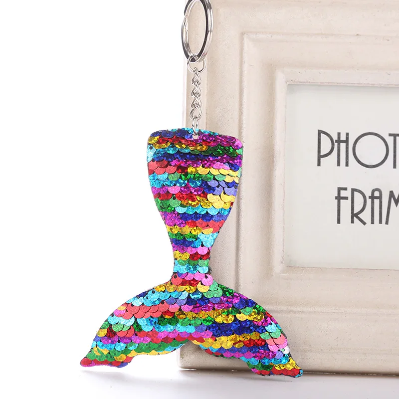Красочные Блестки брелок с хвостом русалки подвески безделушки блестки Подвески