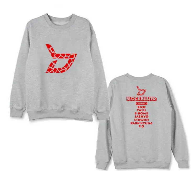 Тонкая Толстовка для любителей kpop блочный блок с принтом имени участника