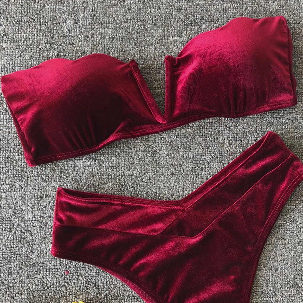 SAGACE двухсекционные костюмы Одноцветный купальник кружевной сексуальный для