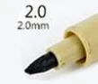 2 Strong SAKURA Pigma Micron иглы водонепроницаемые тонкие линии Черный Эскиз маркер ручка для дизайна кисть манга рисунок манга товары для рукоделия - Цвет: 2 Strong