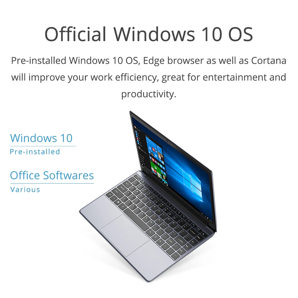 CHUWI HeroBook 14 1 дюймов 1920*1080 ноутбук с системой Windows 10 Intel E8000 Четырехъядерный 4 Гб ram 64