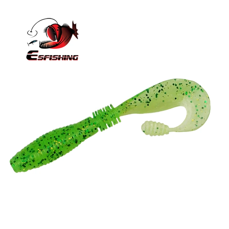 ESFISHING Counter Grub 5 шт 100 мм мягкие приманки искусственные для рыбалки на карпа
