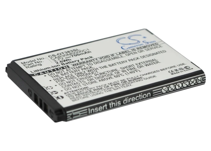Высококачественный аккумулятор Cameron Sino CAB2170000C1 CAB30M0000C1 для Alcatel OT 103 103A 105 105A 106 383