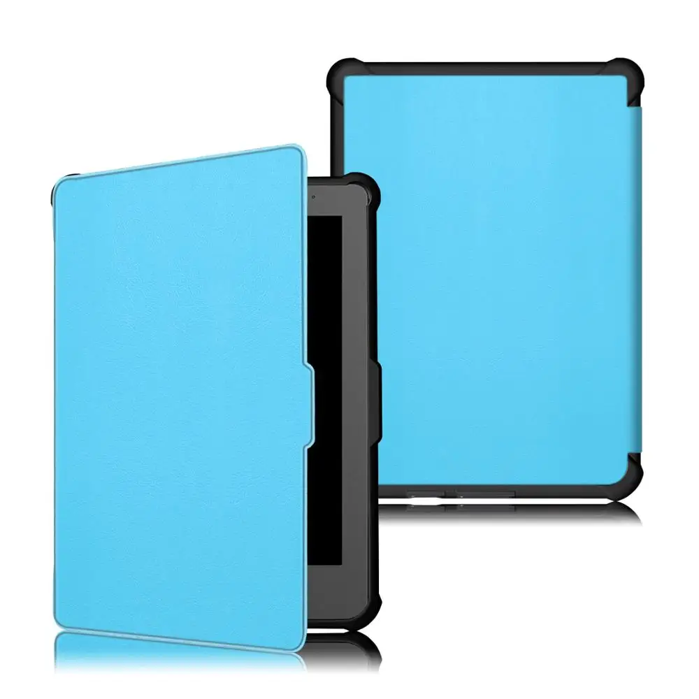 Чехол для funda kobo clara HD N249 ультра тонкий магнитный смарт-чехол с подставкой из искусственной кожи для kobo clara Прозрачный hd чехол - Цвет: Clara HD TPU Skyblue