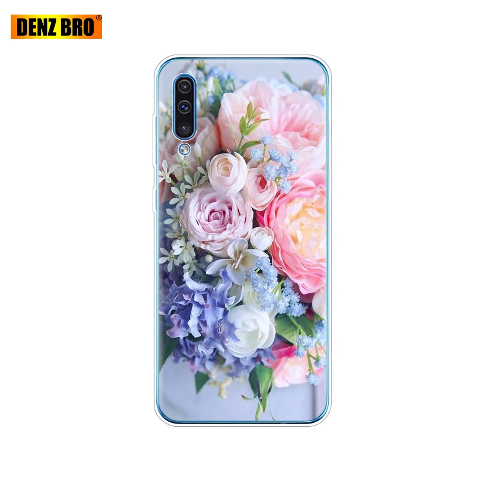 Для samsung Galaxy A50 силиконовый чехол ТПУ Прозрачная задняя крышка телефона для samsung A50 A505 A505F SM-A505F мягкий чехол 6,4 coque - Цвет: 61865